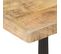 Table De Bistro 60x60x77 Cm Bois De Manguier Brut