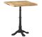 Table De Bistro 60x60x77 Cm Bois De Manguier Brut