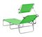 Chaise Longue Pliable Avec Auvent Acier Vert Pomme