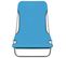 Chaises Longues Pliables 2 PCs Acier Et Tissu Bleu