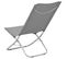 Chaises De Plage Pliables 2 Pièces Gris Tissu