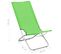 Chaises De Plage Pliables 2 Pièces Vert Tissu