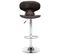 Tabourets De Bar 2 PCs Marron Similicuir