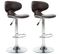 Tabourets De Bar 2 PCs Marron Similicuir