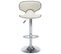 Tabourets De Bar 2 PCs Crème Similicuir