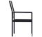 Chaises De Jardin 2 PCs Rotin Pvc Noir