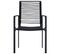 Chaises De Jardin 2 PCs Rotin Pvc Noir