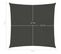 Voile D'ombrage 160 G/m² Anthracite 3x3 M Pehd