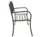 Banc De Jardin Acier - 125x53x82 Cm - Gris Clair