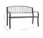 Banc De Jardin Acier - 125x53x82 Cm - Gris Clair