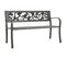 Banc De Jardin 125 Cm Acier Gris