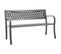 Banc De Jardin Motif Treillis - 125x53x82 Cm - Gris Clair