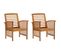 Chaises De Jardin 2 PCs Bois D'acacia Massif