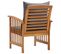 Chaises De Jardin Avec Coussins 2 PCs Bois D'acacia Massif