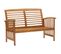 Salon De Jardin 2 PCs Bois D'acacia Solide