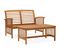 Salon De Jardin 2 PCs Bois D'acacia Solide