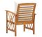 Chaises De Jardin Avec Coussins 2 PCs Bois D'acacia Massif