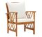 Chaises De Jardin Avec Coussins 2 PCs Bois D'acacia Massif