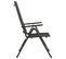 Chaises Pliables De Jardin 2 PCs Textilène Et Aluminium Noir