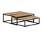 Tables Gigognes 2 PCs Bois Solide De Manguier