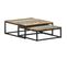 Tables Basses Gigognes 2 PCs Bois De Récupération Massif