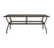 Table De Jardin Marron 190x80x72 Cm Acier