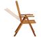 Chaises Inclinables De Jardin 3 PCs Bois Solide D'acacia