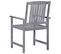 Chaises De Jardin 4 PCs Bois Massif D'acacia Gris