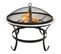 Foyer Et Barbecue Avec Tisonnier 2 En 1 56x56x49 Cm Inox