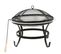 Foyer Et Barbecue Avec Tisonnier 2 En 1 56x56x49 Cm Inox