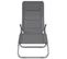 Chaises Longues Pliables 2 PCs Gris Textilène Et Acier