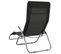 Chaises Longues Pliables 2 PCs Noir Textilène Et Acier