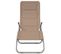 Chaises Longues Pliables 2 PCs Taupe Textilène Et Acier