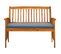 Banc De Jardin Avec Coussin 119 Cm Bois Solide D'acacia