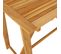 Table De Bar De Jardin 140x70x104 Cm Bois D'acacia Massif