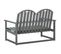 Banc De Jardin Gris 110 Cm Bois D'acacia Solide