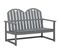 Banc De Jardin Gris 110 Cm Bois D'acacia Solide