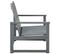 Banc De Jardin Gris 110 Cm Bois D'acacia Solide