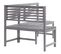 Banc D'angle De Jardin Gris 140 Cm Bois Solide D'acacia