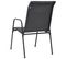 Chaises Empilables De Jardin 6pcs Acier Et Textilène Anthracite