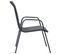 Chaises Empilables De Jardin 6pcs Acier Et Textilène Anthracite