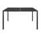 Table De Jardin Anthracite 130x130x72 Cm Acier Et Verre