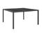 Table De Jardin Anthracite 130x130x72 Cm Acier Et Verre