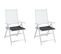 Coussins De Chaise De Jardin Lot De 2 Anthracite 40x40x3 Cm