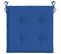 Coussins De Chaise De Jardin Lot De 2 Bleu Royal 40x40x3 Cm