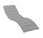 Coussin De Chaise Longue Gris 200x70x3 Cm Tissu Oxford