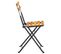 Chaises Pliables De Jardin 2 PCs Acier Et Bois D'acacia Solide