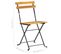 Chaises De Bistro Pliables 4 PCs Bois D'acacia Massif