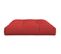 Coussin De Palette Rouge 120x80x12 Cm Tissu