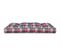 Coussin De Palette Motif à Carreaux Rouge 120x80x12 Cm Tissu